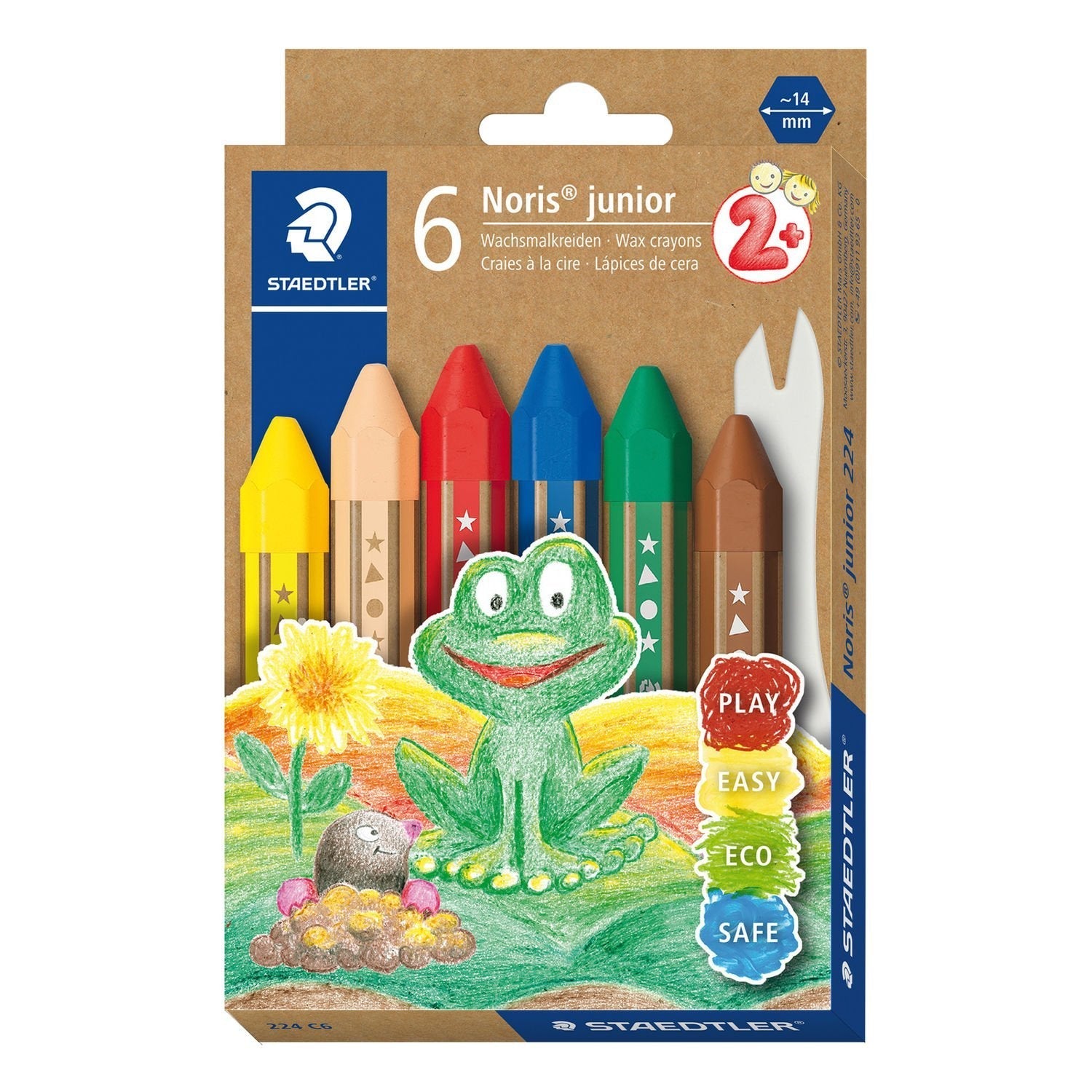 Maedtler Wachsmalkreide Noris Junior 6 Mk. Retail