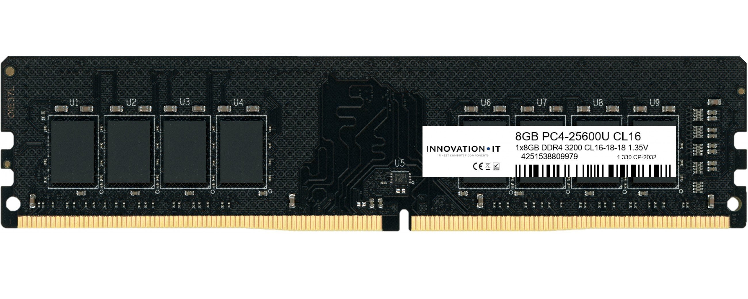 EAN 4251538809979 - Innovation IT 3200 8GB CL16-18-18 1.35V LD 8-Chip módulo de memoria 1 x 8 GB DDR4 288-pin DIMM imagen 1