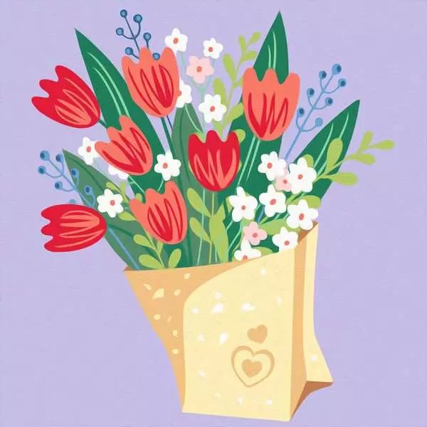 Ravensburger Creart - Tulp Bouquet, Pintura 25518