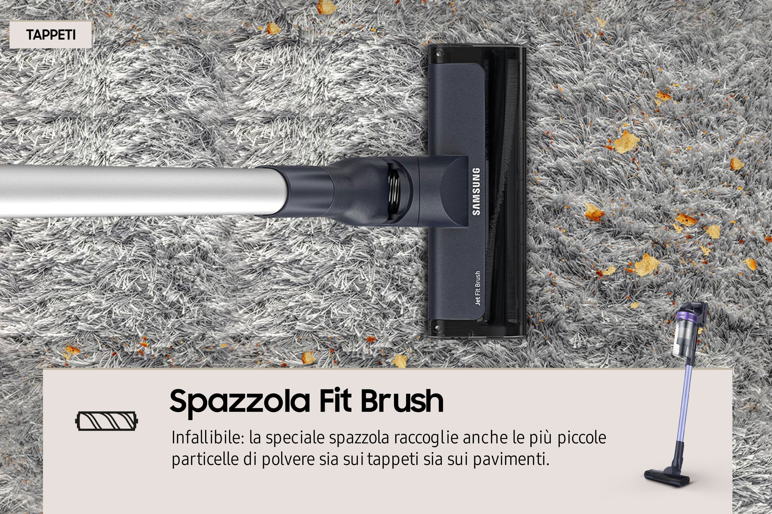 EAN 8806092158856 - Samsung VS15A6031R4 Aspiradora escoba Batería Secar Sin bolsa 0,8 L Negro imagen 7