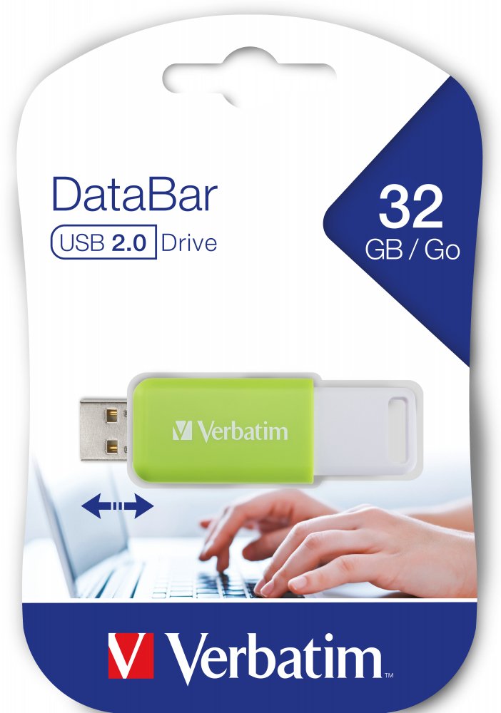 EAN 0023942494546 - Verbatim V DataBar unidad flash USB 32 GB USB tipo A 2.0 Verde imagen 3