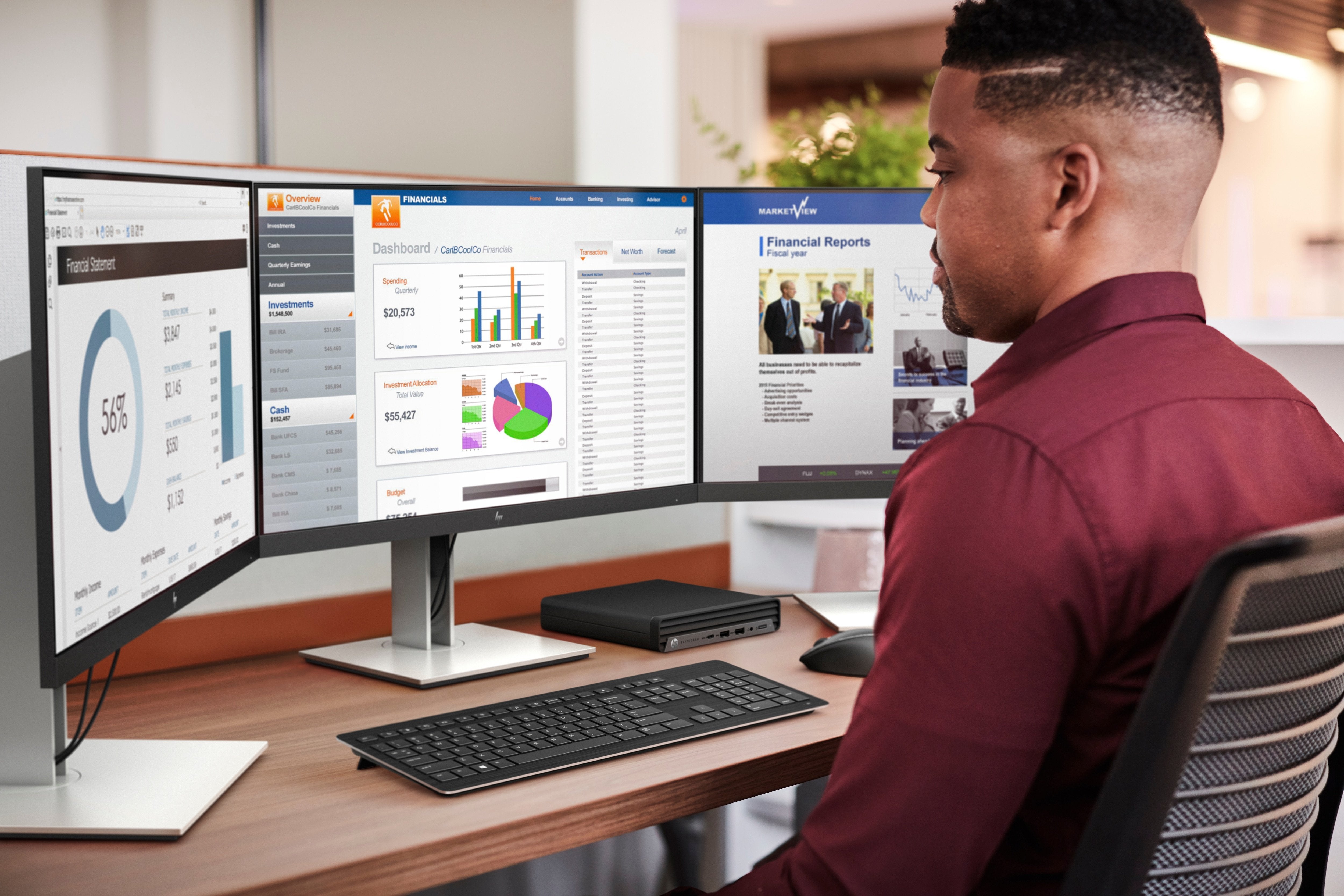 Monitor Hp E24d G4 Fhd Usb-C Docking Monitor