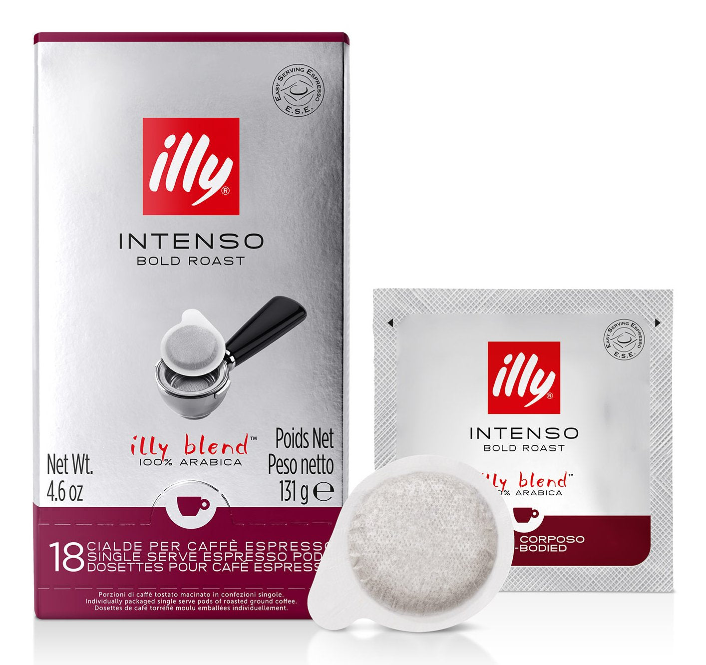 Illy 7999 Bolsita Y Cápsula De Café Dosis De Café Tueste Oscuro 18 Piezas