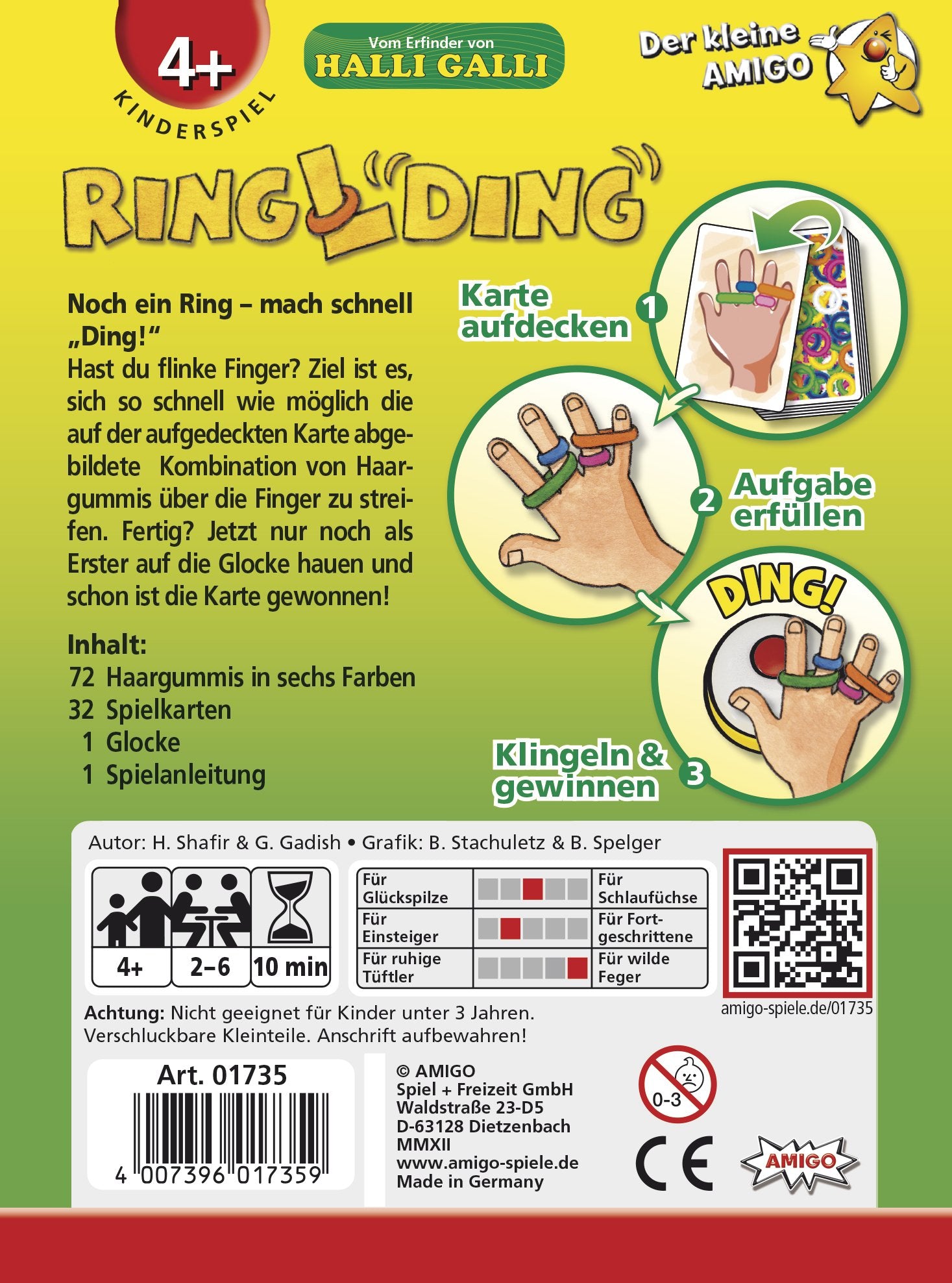 EAN 4007396017359 - Amigo RinglDing 10 min Juego de mesa Habilidad motriz fina (destreza) imagen 2