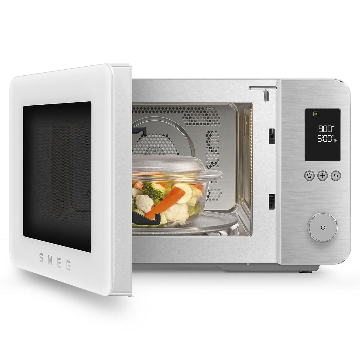 EAN 8017709356590 - Smeg MOC02WHMEU microondas Blanco Microondas combinado Encimera 27 L 900 W imagen 2