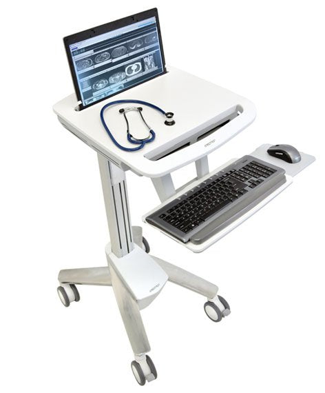 EAN 0698833022742 - Ergotron StyleView EMR Laptop Cart, SV40 Aluminio, Gris, Blanco Portátil Carro multimedia imagen 2