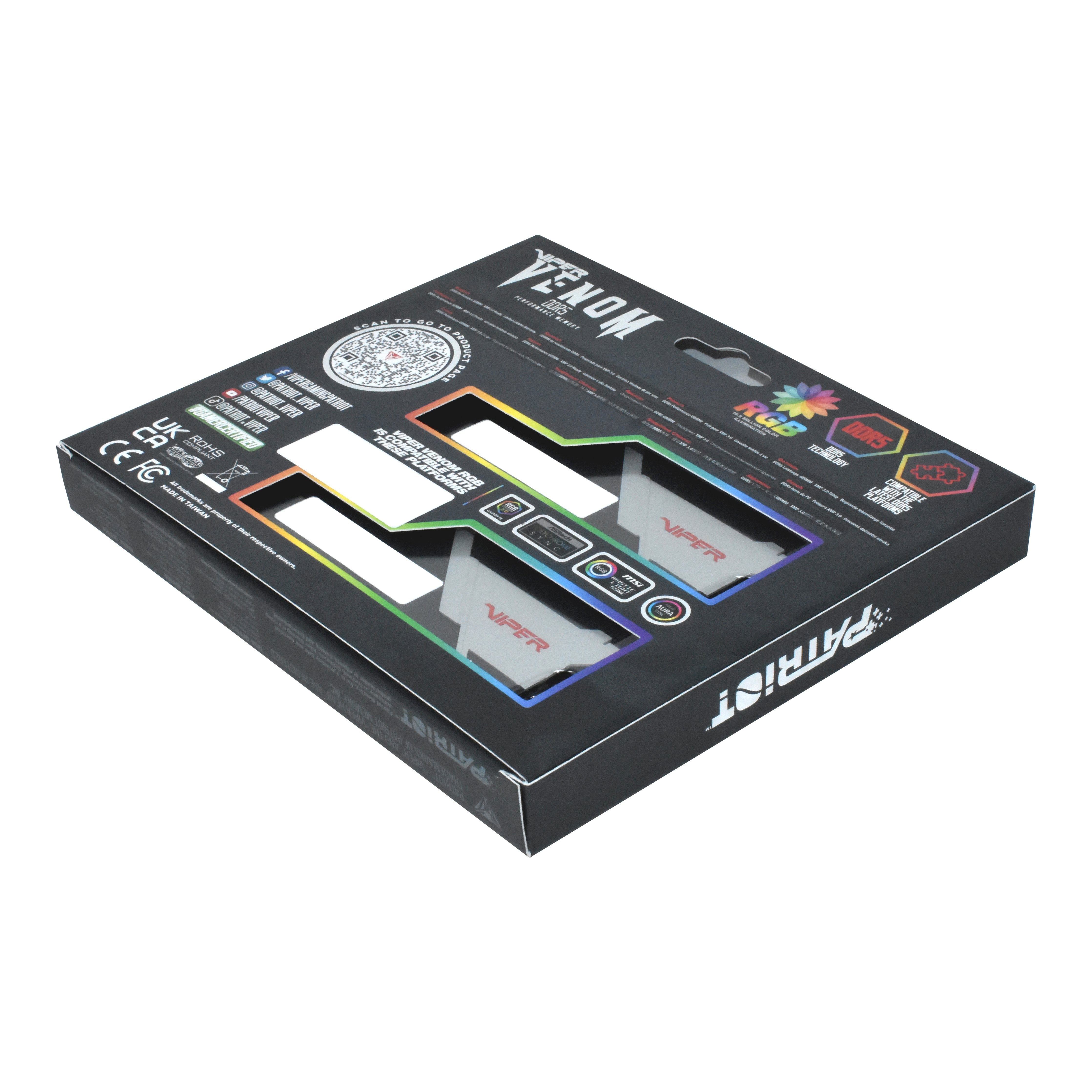 EAN 0814914029602 - Patriot Memory Viper Venom PVVR532G620C40K módulo de memoria 32 GB 2 x 16 GB DDR5 288-pin DIMM imagen 41