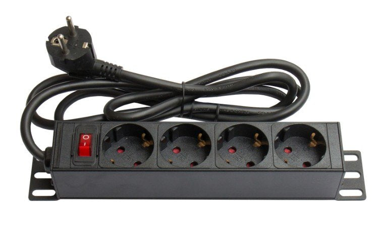 Alcasa Gc-N0075 Base Múltiple 4 Salidas Ac Interior Negro, Rojo