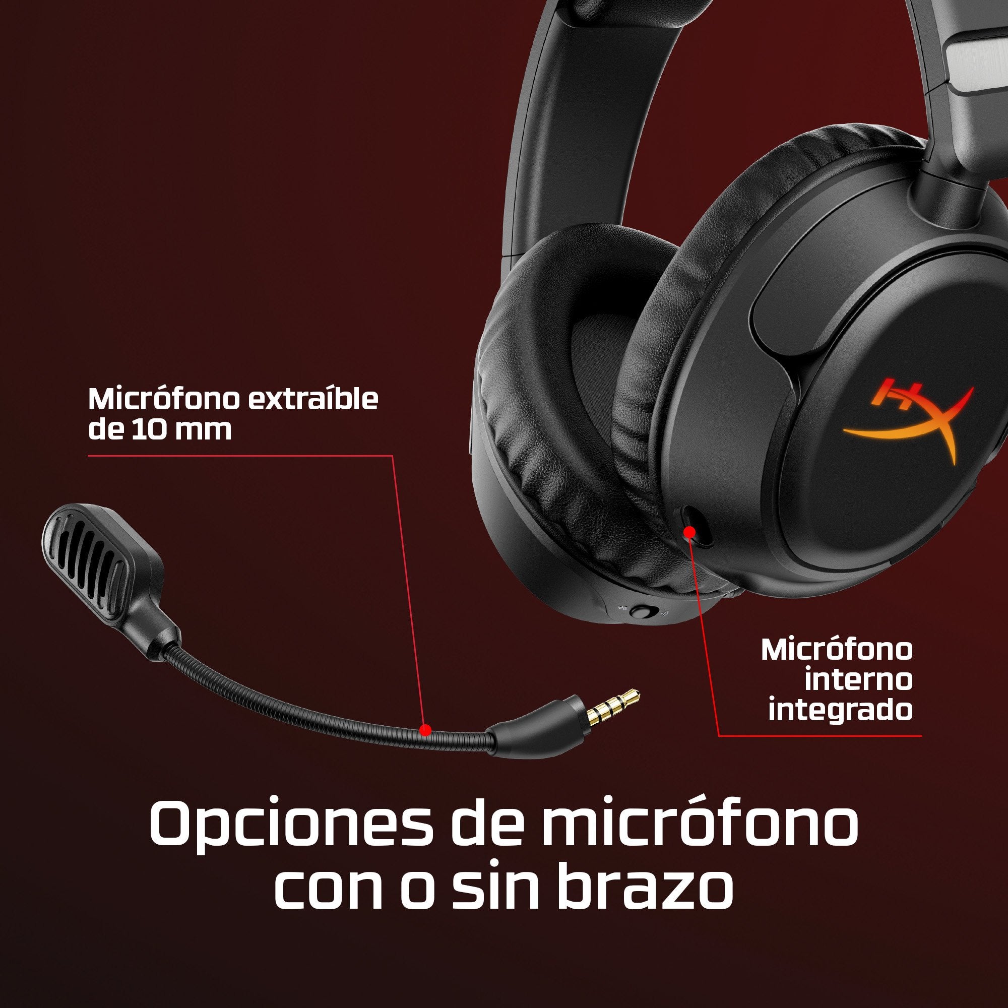 EAN 0198990148328 - HyperX Cloud Flight 2 Inalámbrico Diadema Juego Bluetooth Blanco imagen 7