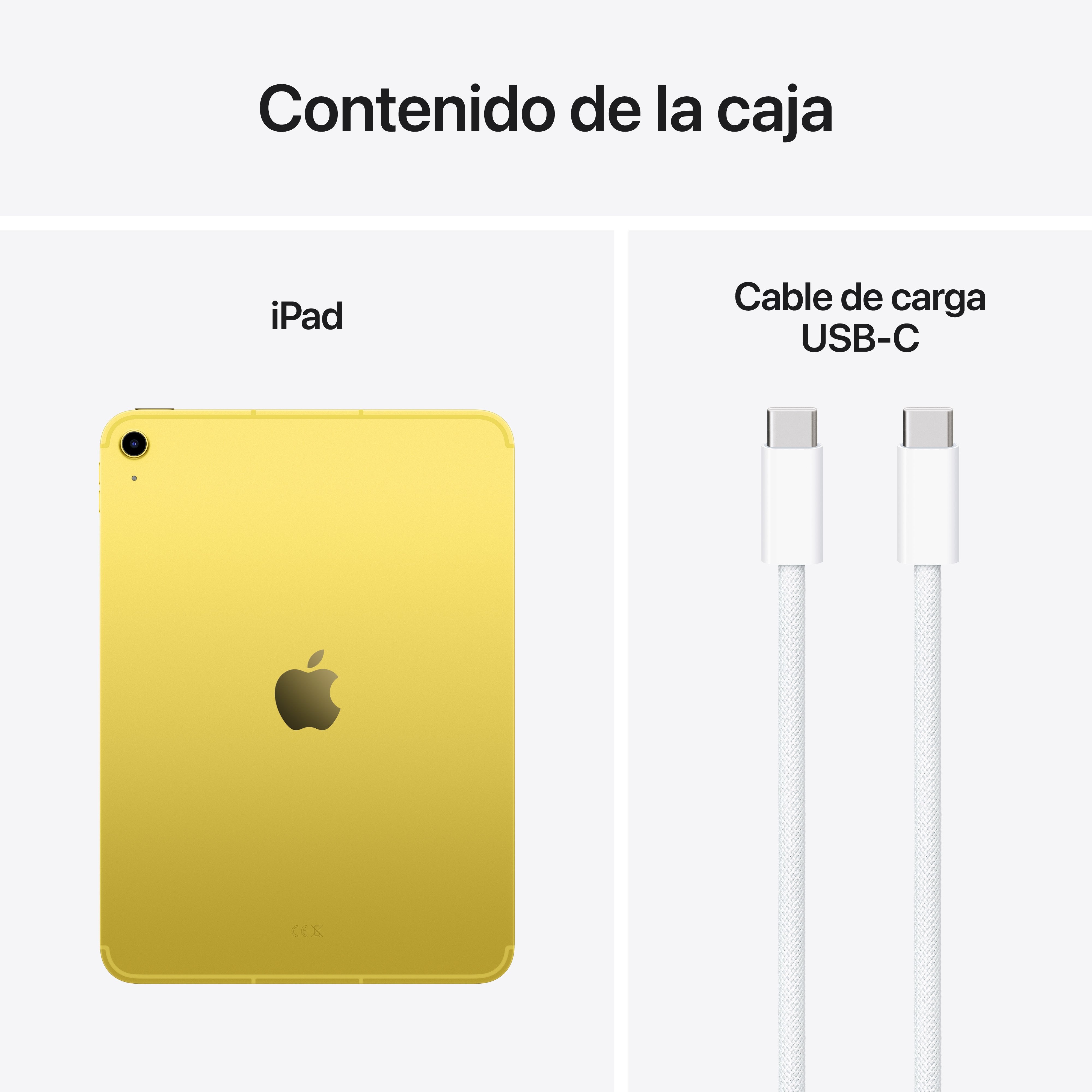 EAN 0195950106114 - Apple iPad 5G LTE-TDD & LTE-FDD 256 GB 27,9 cm (11") Wi-Fi 6 (802.11ax) iPadOS 18 Amarillo imagen 8