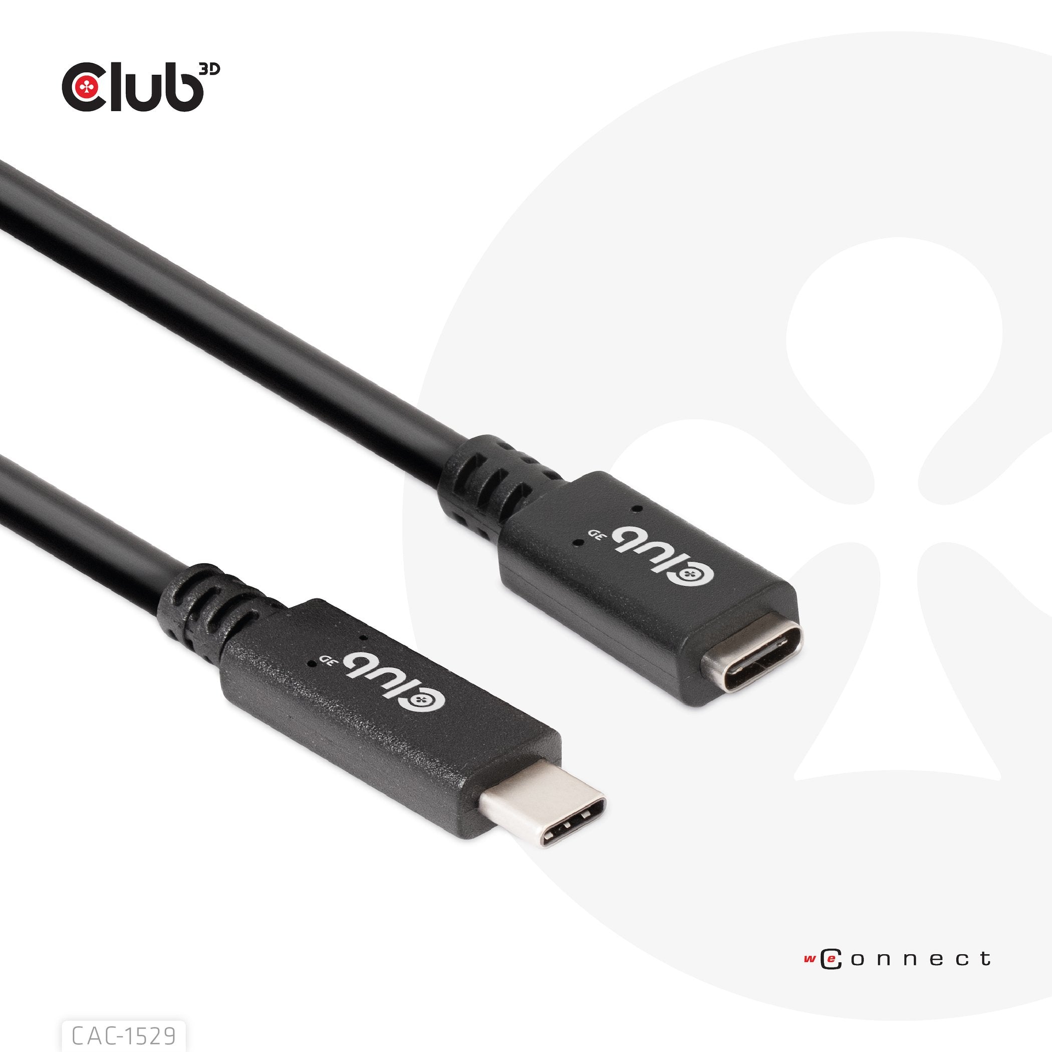 EAN 8719214472160 - CLUB3D USB C GEN1 EXT CABLE 5GBPS 4K60HZ M/F 1M cable USB 2 x USB C imagen 1