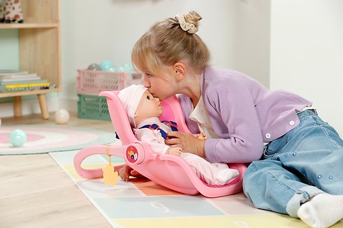 Zapf Creation Baby Born® Silla De Bebé Rosa, Accesorios Para Muñecas Rosa 839843