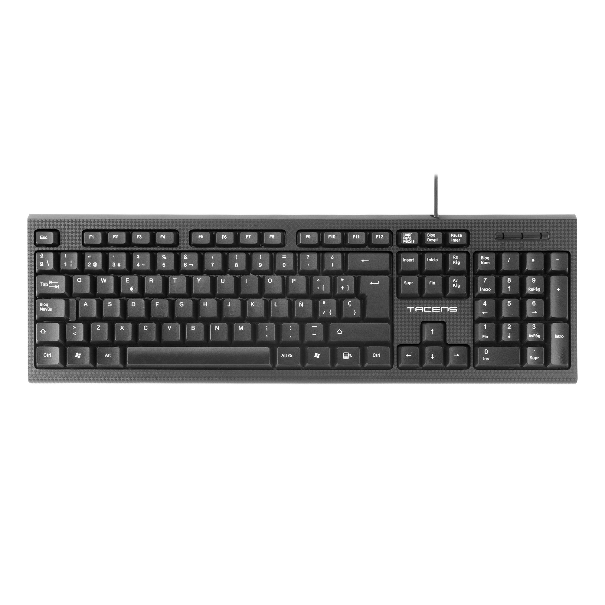 Teclado Español Tacens Anima Ak0es - Membrana Alto Rendimiento - Cable Usb 1.3m
