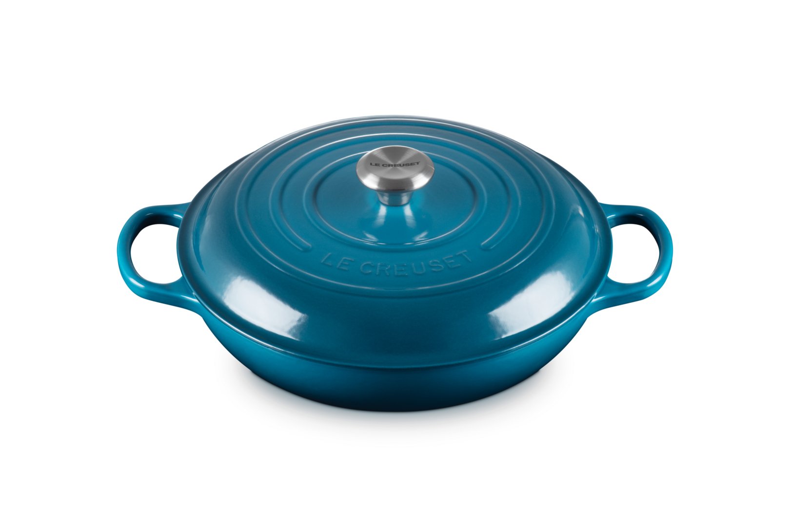 Le Creuset Signature Shallow Casserole Round 30cm Deep Teal (21180306422430)