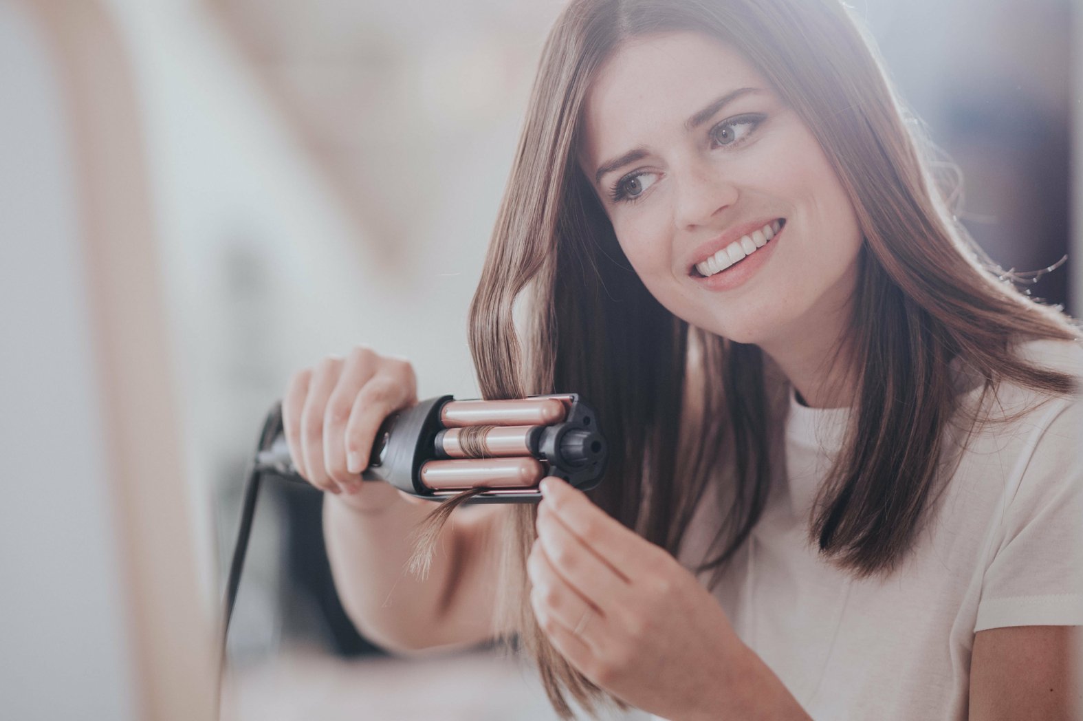 Plancha Rowenta Waves Addict Cf4710f0 Con Múltiples Accesorios Caliente Negro, Oro