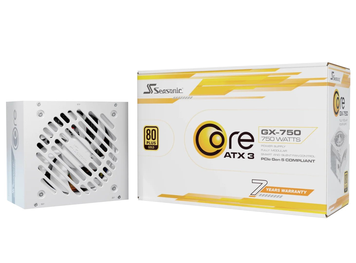 EAN 4711173878711 - Seasonic CORE GX-750 unidad de fuente de alimentación 750 W 20+4 pin ATX ATX Blanco imagen 1