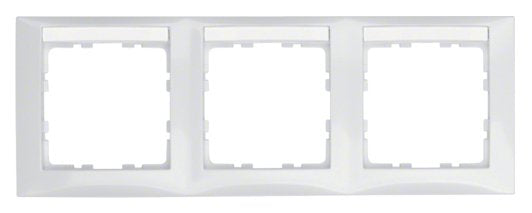 Berker 10238919 Rahmen Mit Beschriftungsfeld S.1 Polarwe Iss, Gl