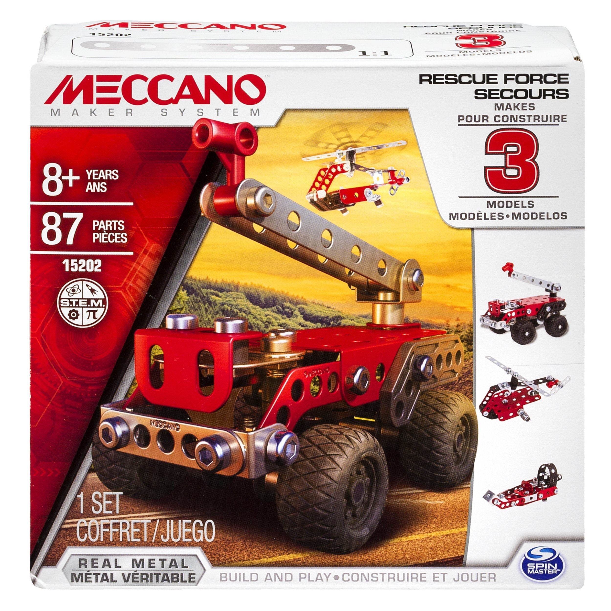 Meccano 3 Model Set - Rescue Car, 6026714