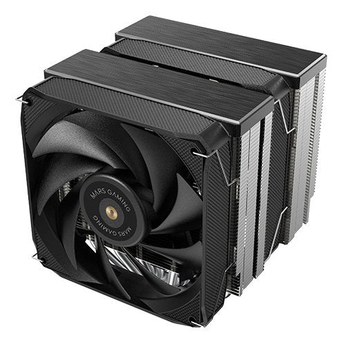 Ventilador Universal A-Rgb Mcpu-Xu9 Negro Mars Gaming Intel Lga 2066 /2011 /1700 /1200 /1156 /1155 /1151 /1150 /1366 / Amd Am5 /Am4 /Am3+ /Am3 /Am2+ /Am2 /Fm2 /Fm1/ 9 Heatpipes Por Radiador/ Tdp Hasta 400w