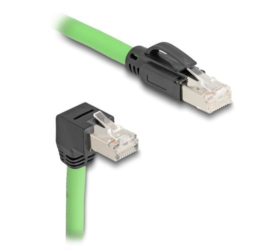Delock Rj45 Cable De Red Cat.6a Macho A Macho Unten Angular Sf/Utp
