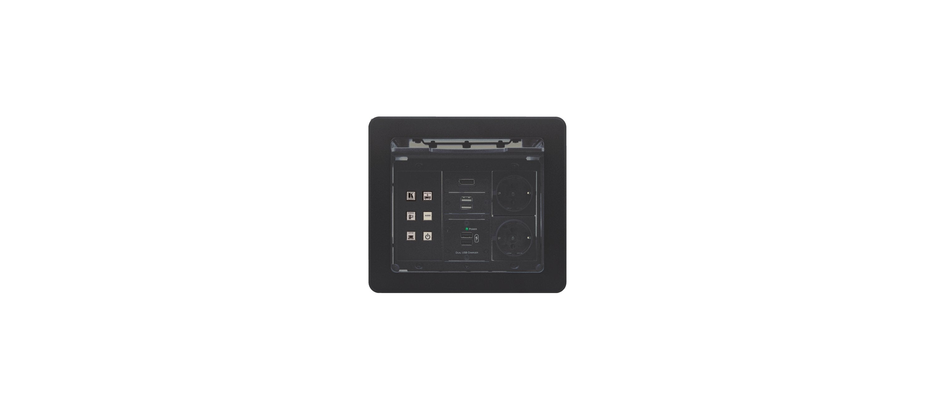 EAN 7291063081201 - Kramer Electronics TBUS-1N(B) Escritorio Caja de cables Negro 1 pieza(s) imagen 3