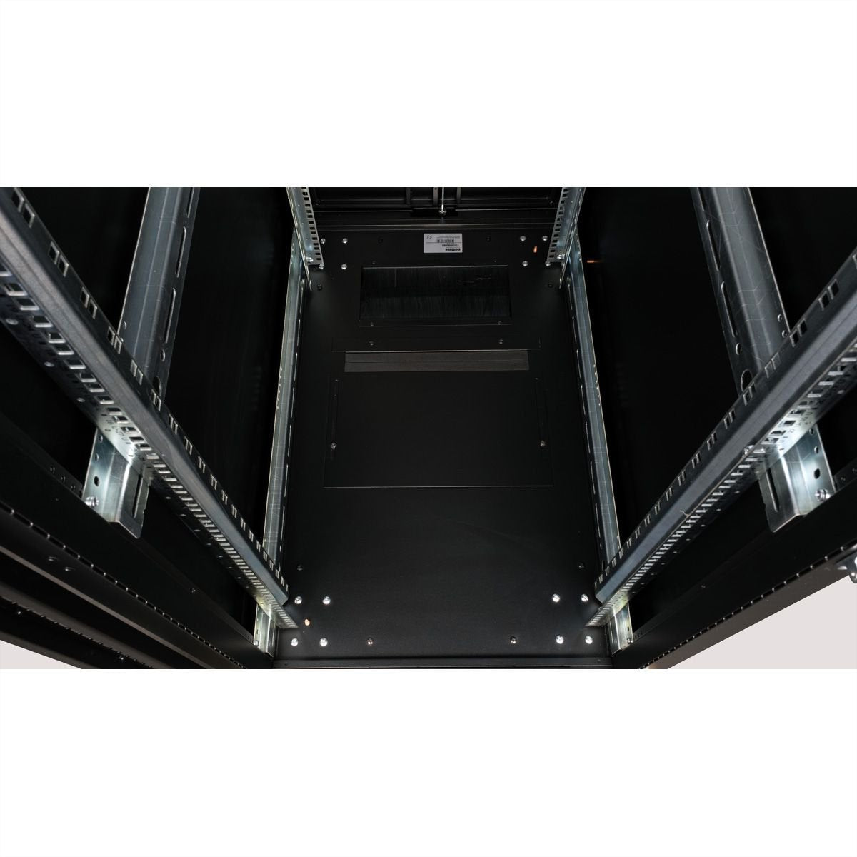 Roline 19-Zoll Serverschrank Pro 42 He, 600x1000 Bxt Schwarz Plexiglas