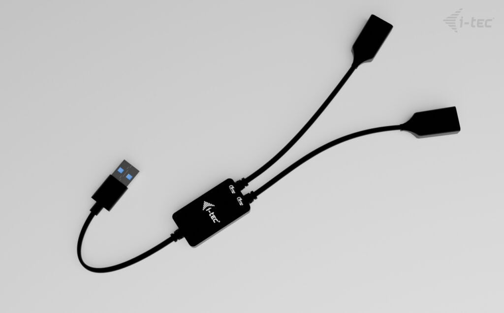EAN 8595611707384 - i-tec USB-A Cable HUB 2 port (2x USB-A) cable USB USB 3.2 Gen 1 (3.1 Gen 1) 0,1 m USB A 2 x USB A Negro imagen 4