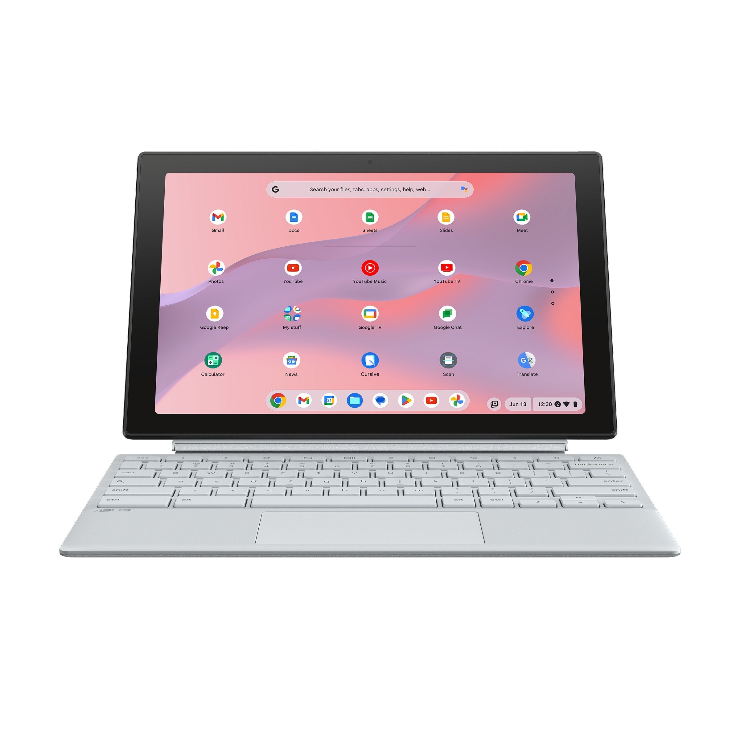 Asus Chromebook Cm30 Detachable Cl3001dm2a-R70323 - Ordenador Portátil 10.51" Wuxga (Arm Cortex Kompanio 520, 8gb Ram, 128gb Emmc, Arm Mali-G52 Mc2, Chromeos) Plata Niebla - Teclado Qwerty Español