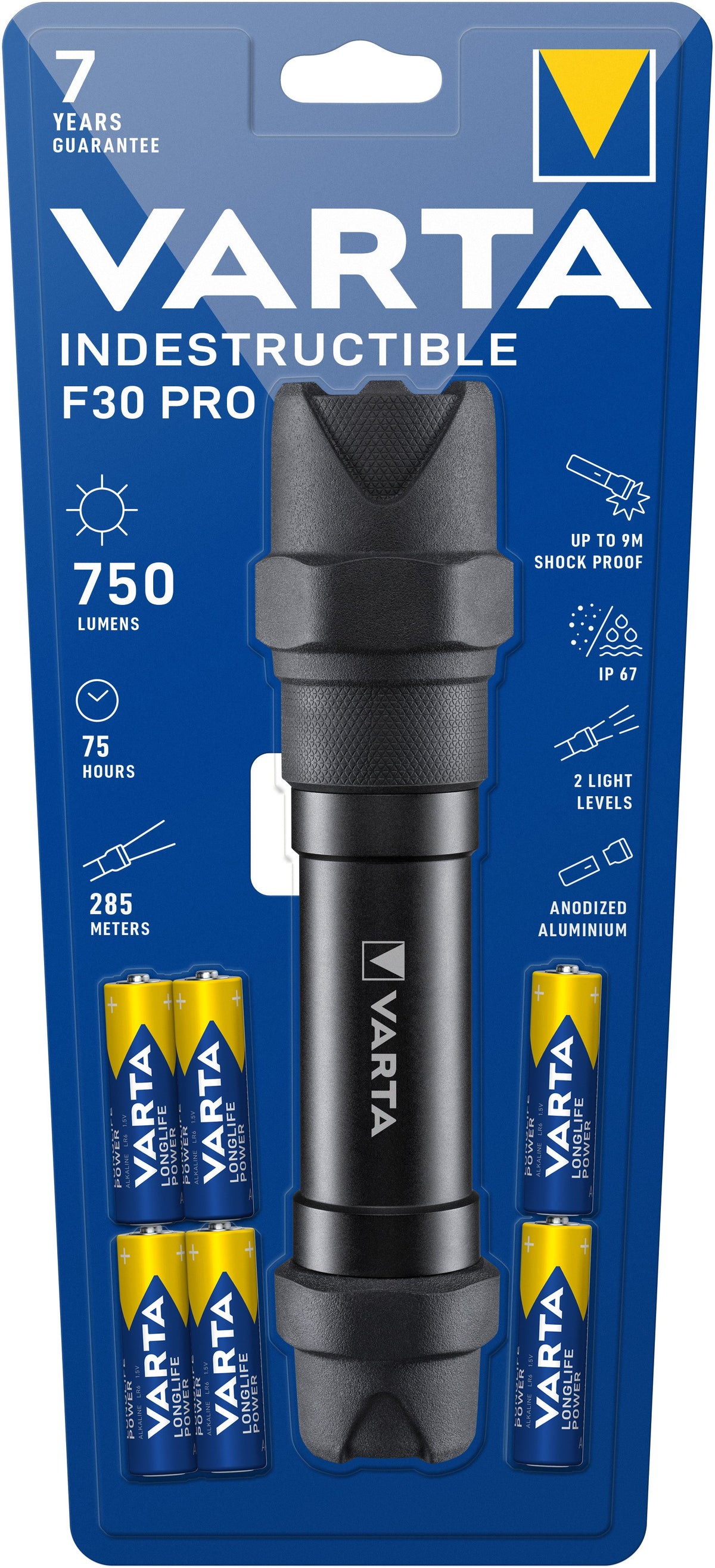 EAN 4008496987269 - Varta INDESTRUCTIBLE F30 PRO Negro Linterna de mano LED imagen 3