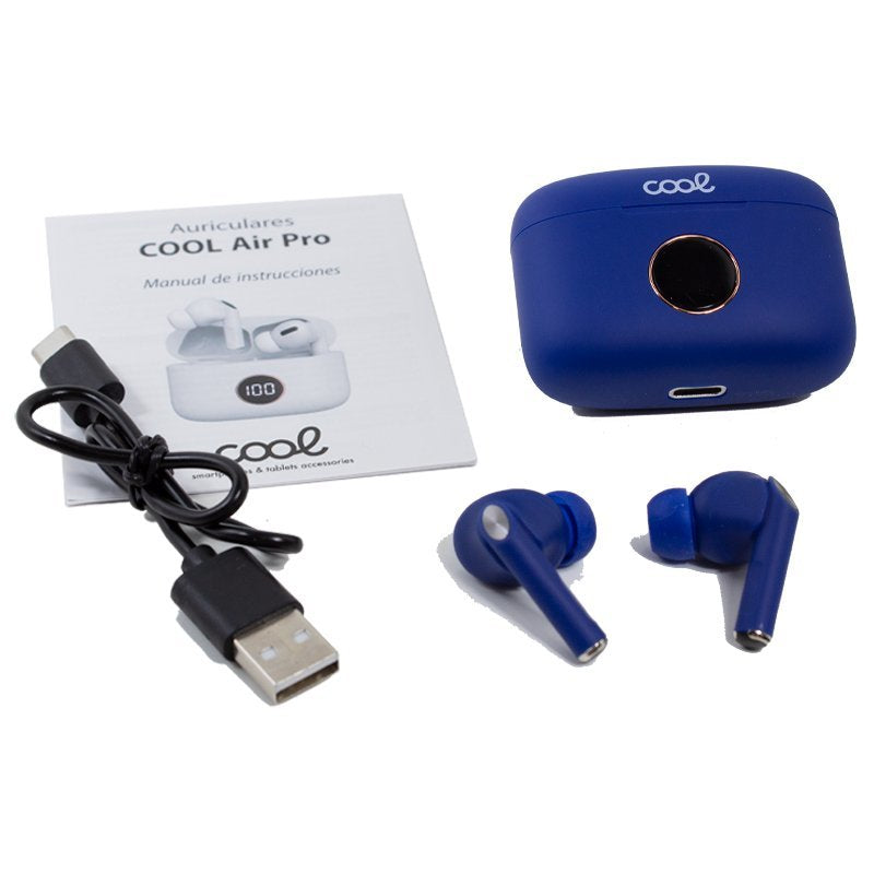 Auricular + Mic Cool Dual Pod Air Pro Bluetooth Blue