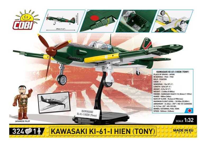 Cobi Kawasaki Ki-61-I Hien "Tony", Design Toys Cobi-5740