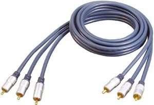 3x Conector Rca Macho - 3x Conector Rca Macho 3,0 M