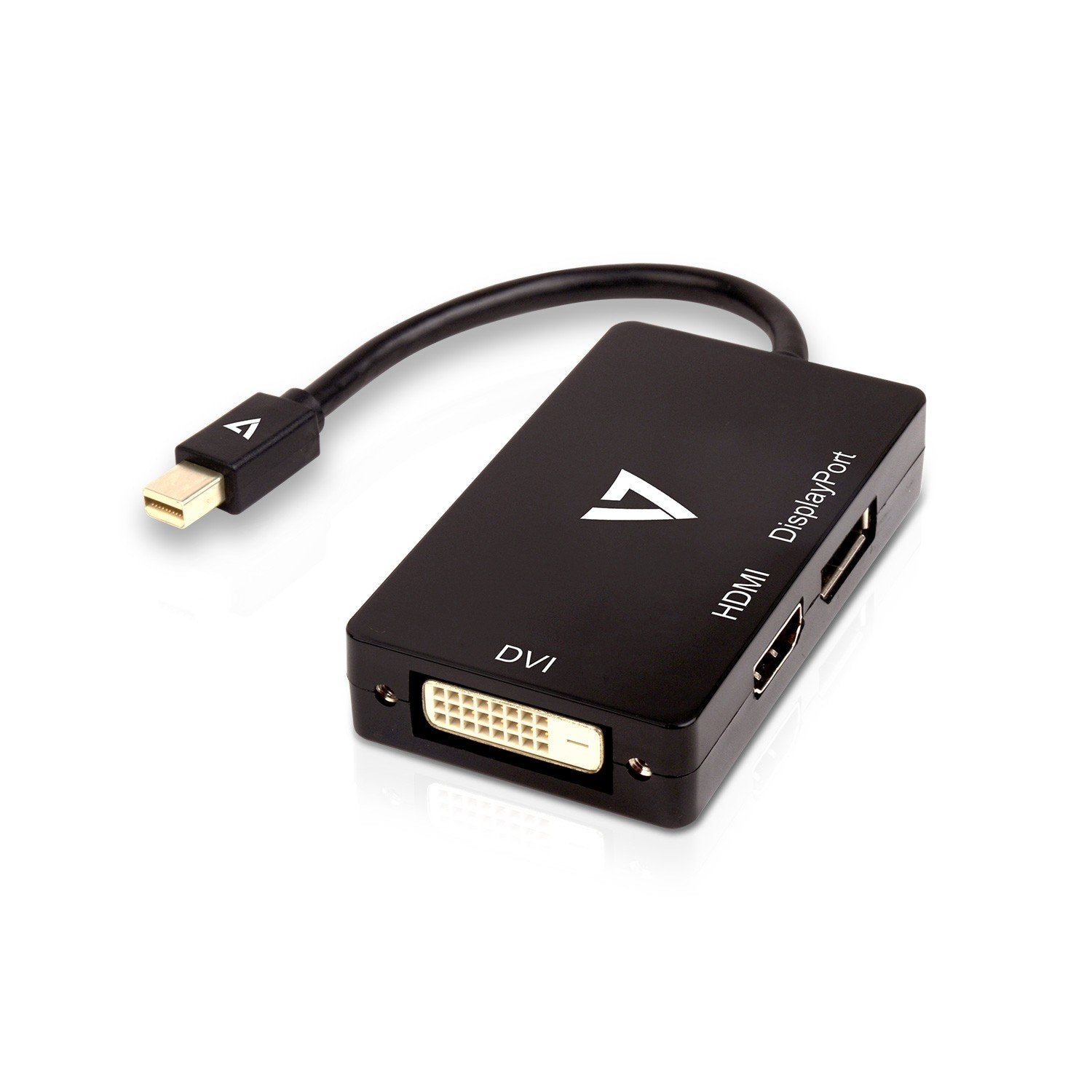 EAN 0662919095289 - V7 V7MDP-DPDVIHDMI-1E 0,1 m Mini DisplayPort DisplayPort / DVI / HDMI Negro imagen 1