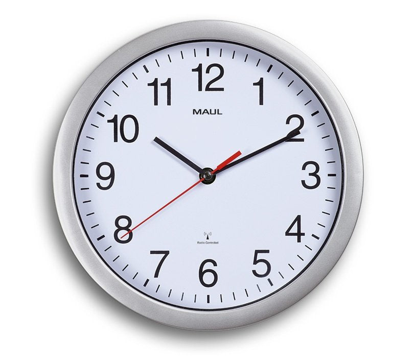 Maul 9052595 Reloj De Mesa O Pared Círculo Blanco