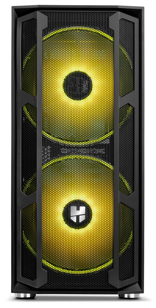 Caja Pc Nox Torre Atx Hummer Nova Argb 2xven 200mm Argb/Control Led/Lateralcristaltemplad Nxhummernova