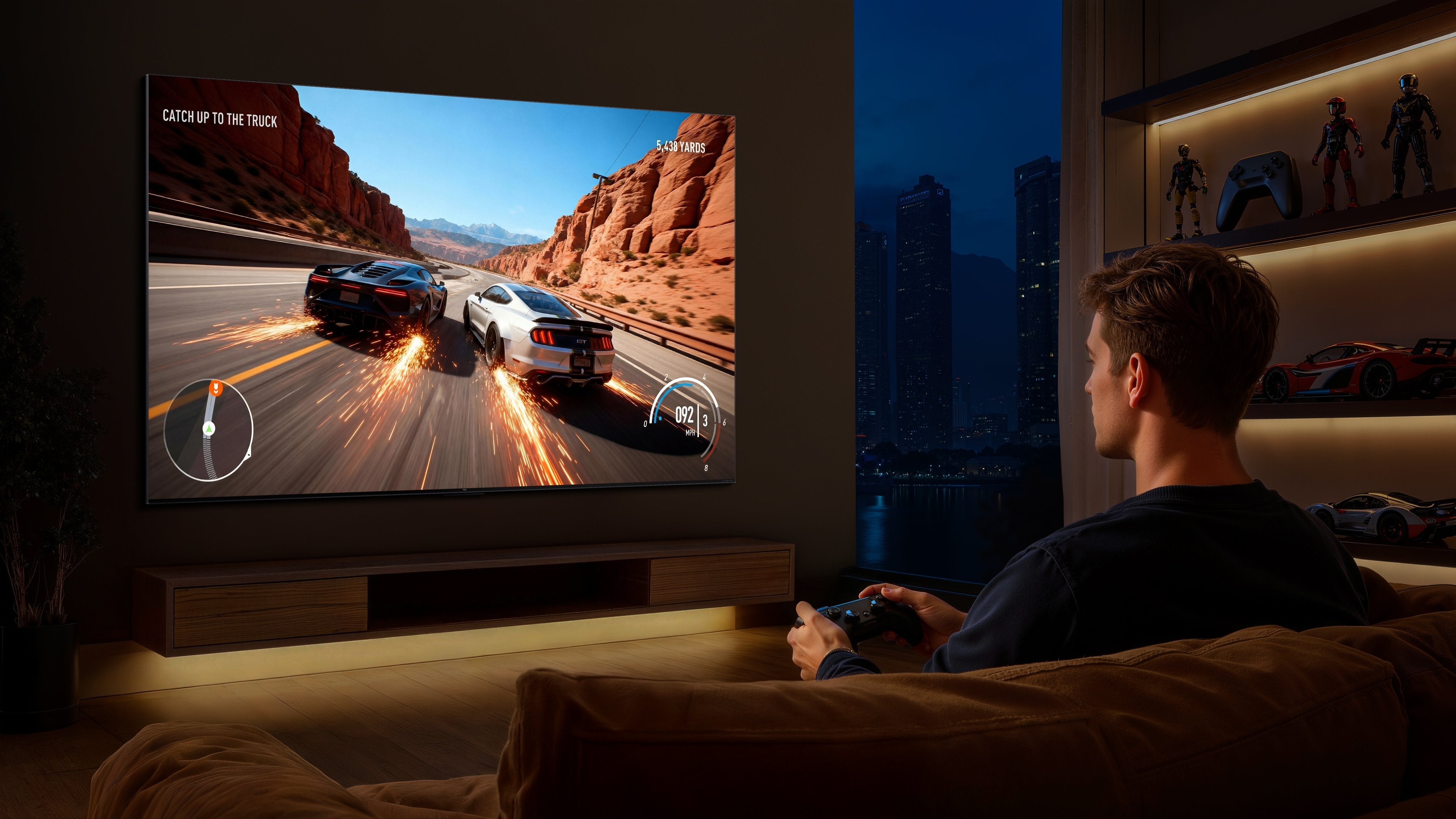 Televisor Tcl C7l 85c7l 85" 4k Ultra Hd Smart Tv Wifi Negro 2700 Cd / M²