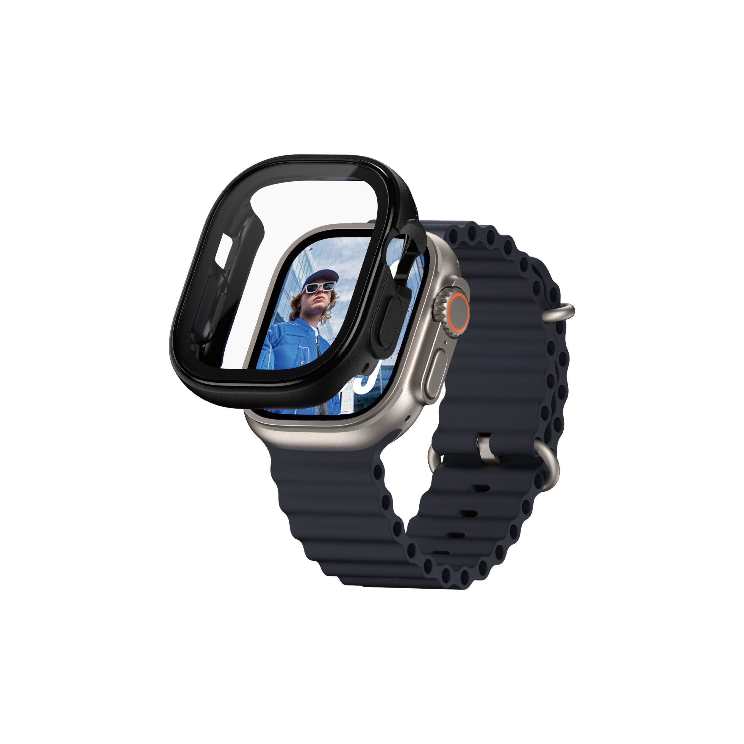 EAN 5715685003738 - PanzerGlass ® Case Full Body Black Apple Watch Ultra 3 | Ultra 2 | Ultra | 49mm Protector de pantalla 1 p imagen 1