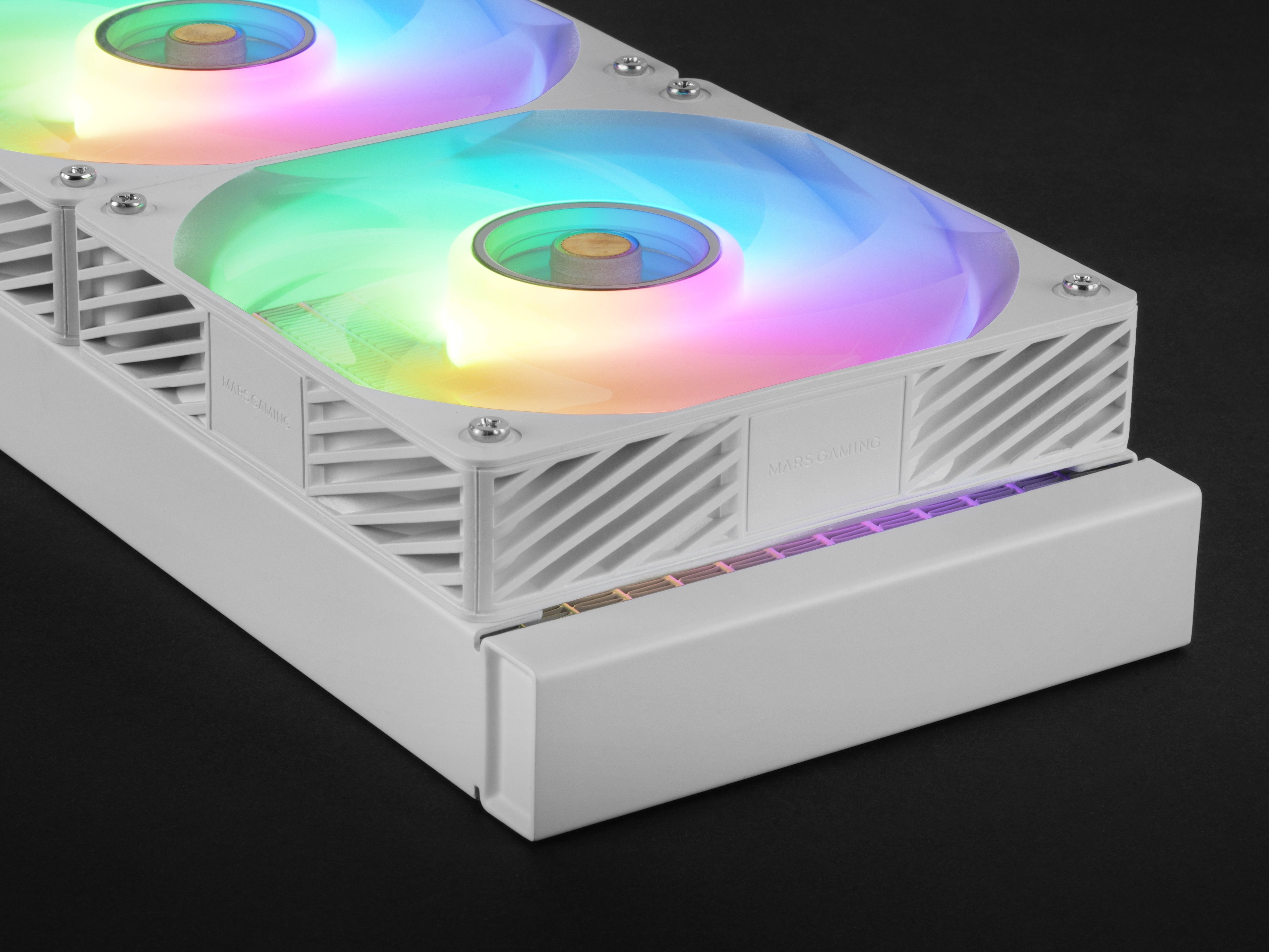 Refrigerador Liquido Cpu Mars Gaming Ml-Visionpro240w Todo En Uno 12 Cm Blanco 1 Pieza