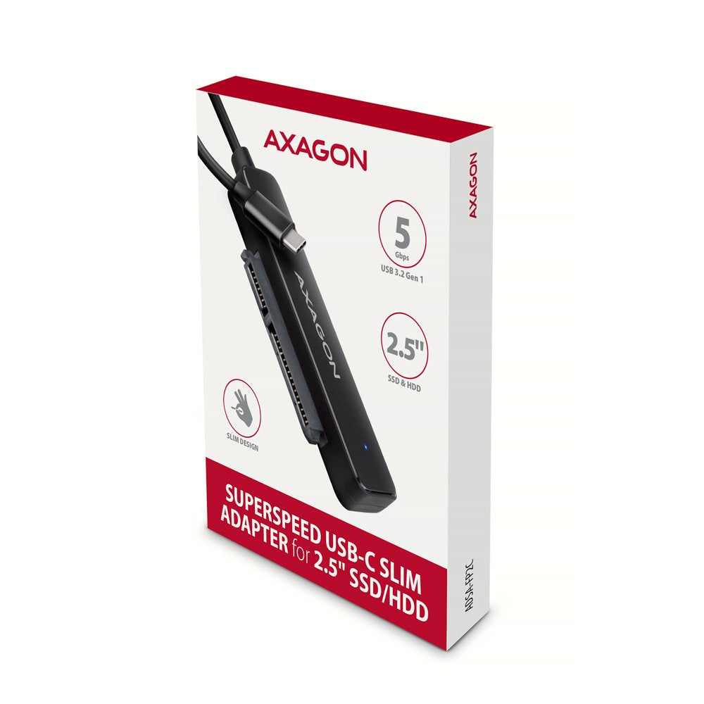 EAN 8595247907455 - Axagon ADSA-FP2C USB-C 5Gbps - SATA 6G, 2.5 SSD/HDD SLIM adapter - Adapter - Digital/Daten tarjeta y adap imagen 7