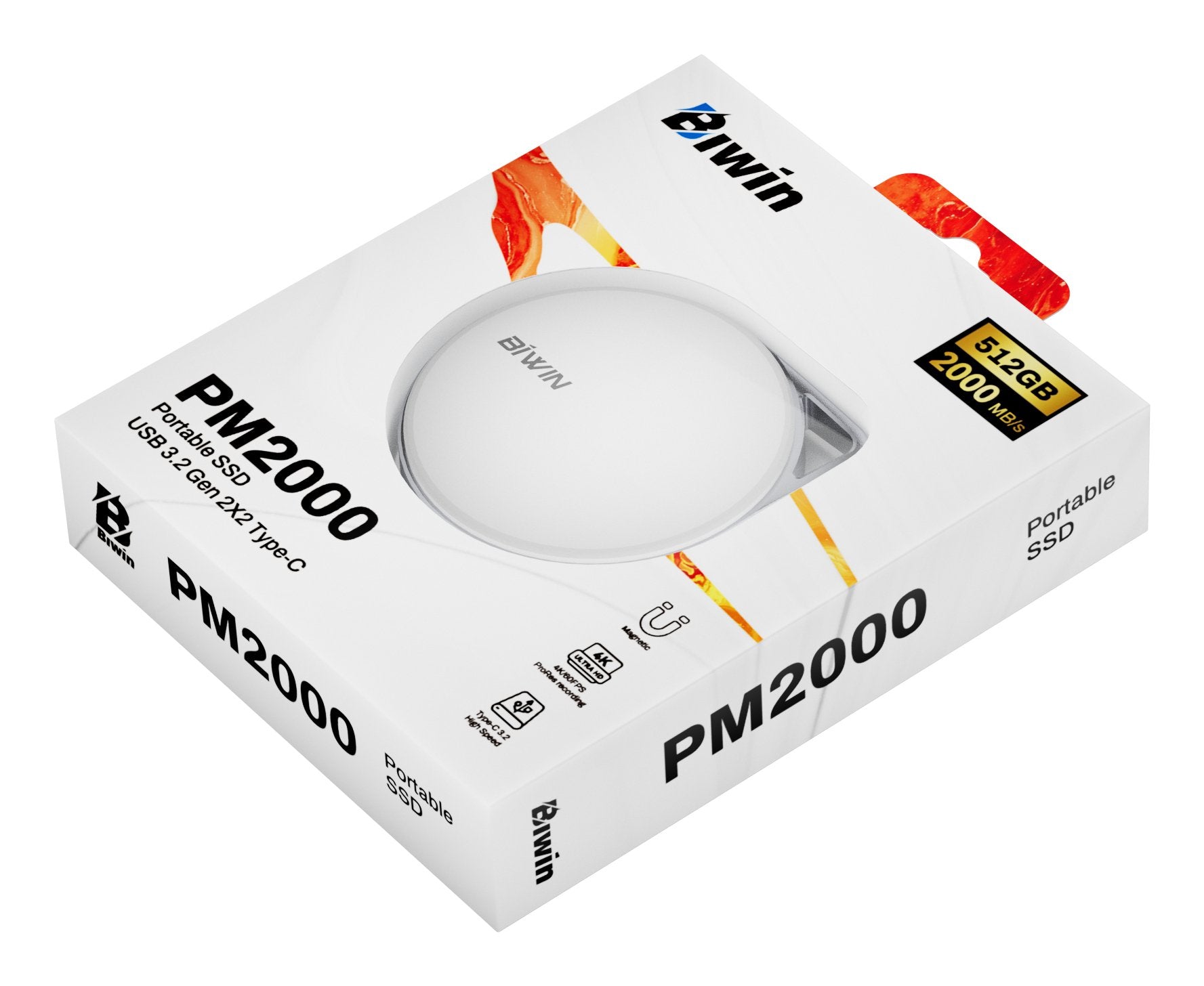 EAN 6955914623637 - Biwin PM2000 512 GB USB Tipo C USB 3.2 Gen 2x2 Blanco imagen 14