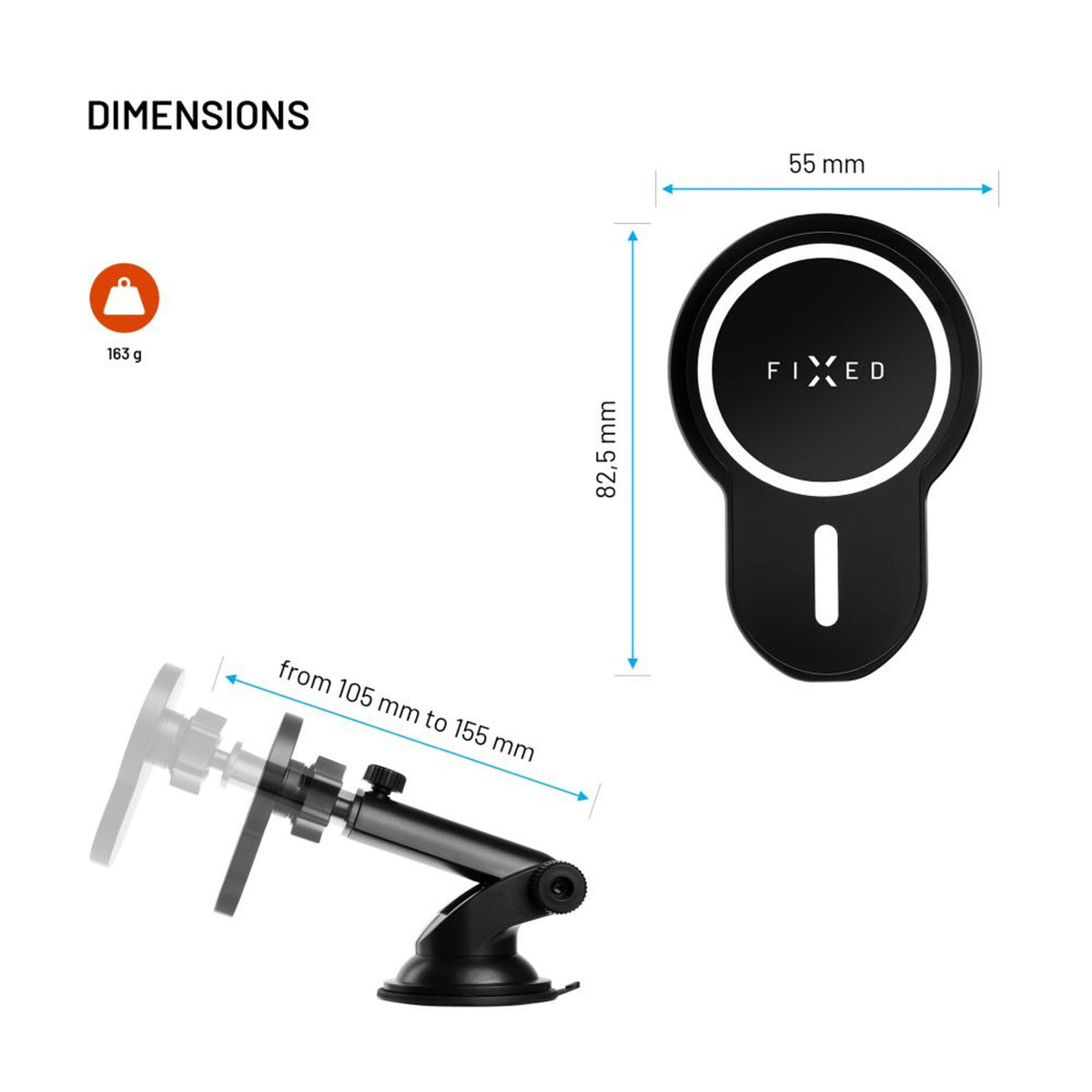 EAN 8591680146611 - FIXED FIXMCLI-XL-BK soporte Soporte pasivo Teléfono móvil/smartphone Negro imagen 4