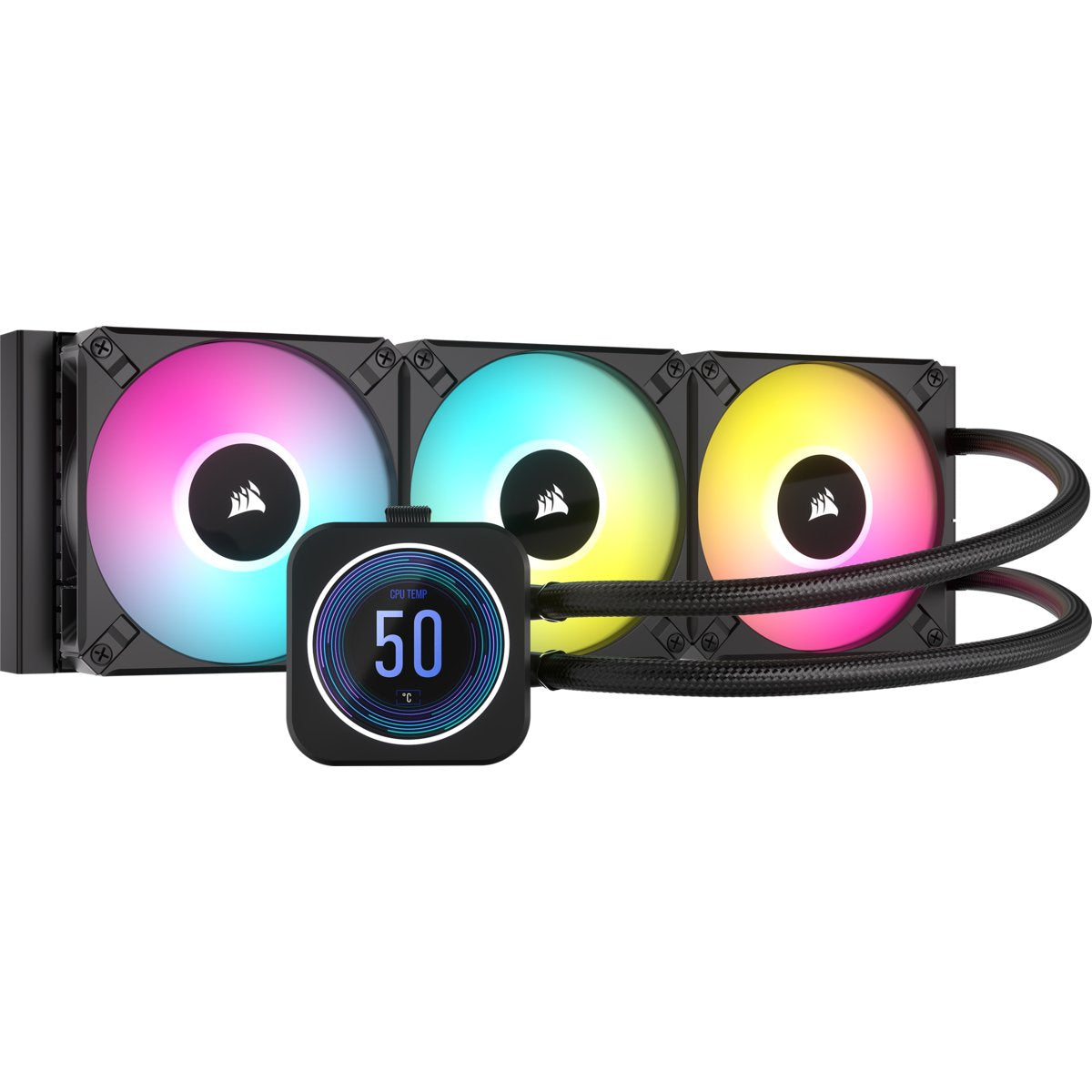 Refrigeración Líquida Corsair Cooling Hydro H150i Icue Elite Lcd Xt 360mm Cw-9060075-Ww