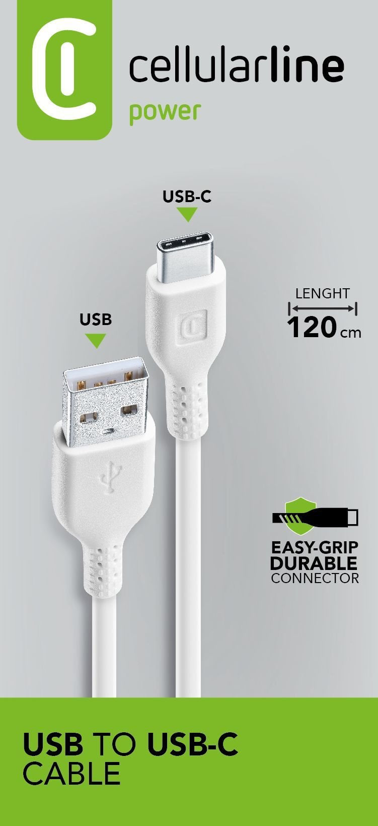 EAN 8018080270413 - Cellularline 8018080270413 cable USB 1,2 m USB A 15 W Blanco imagen 1