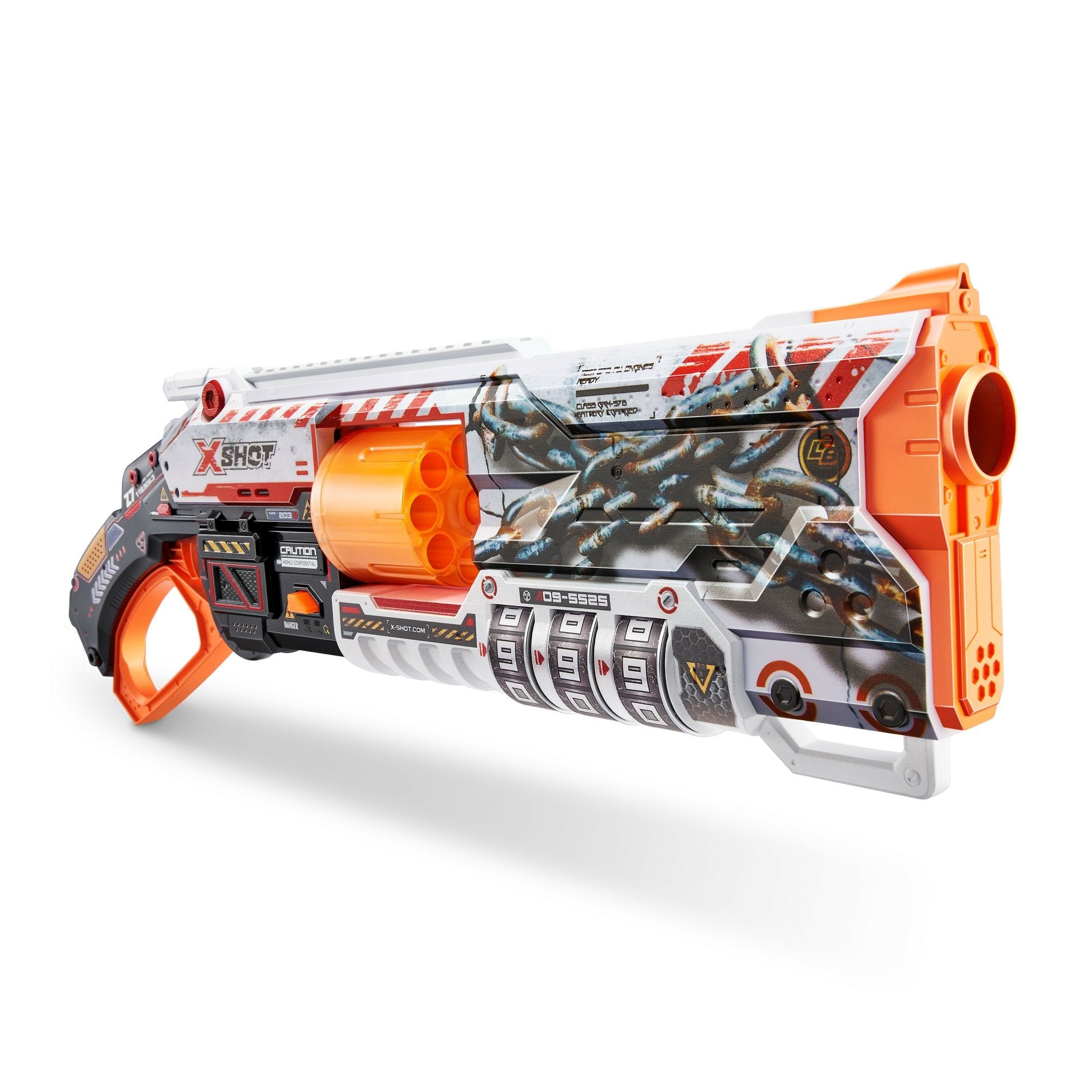 Zuru X-Shot Skins Lock Blaster Con Dardos, Dart Blaster 36606
