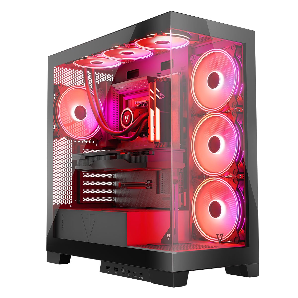 EAN 5903560981282 - Modecom Volcano SPACE APEX ARGB MIDI USB 3.0 X 2 CYPE-C - AT Midi Tower Negro imagen 1