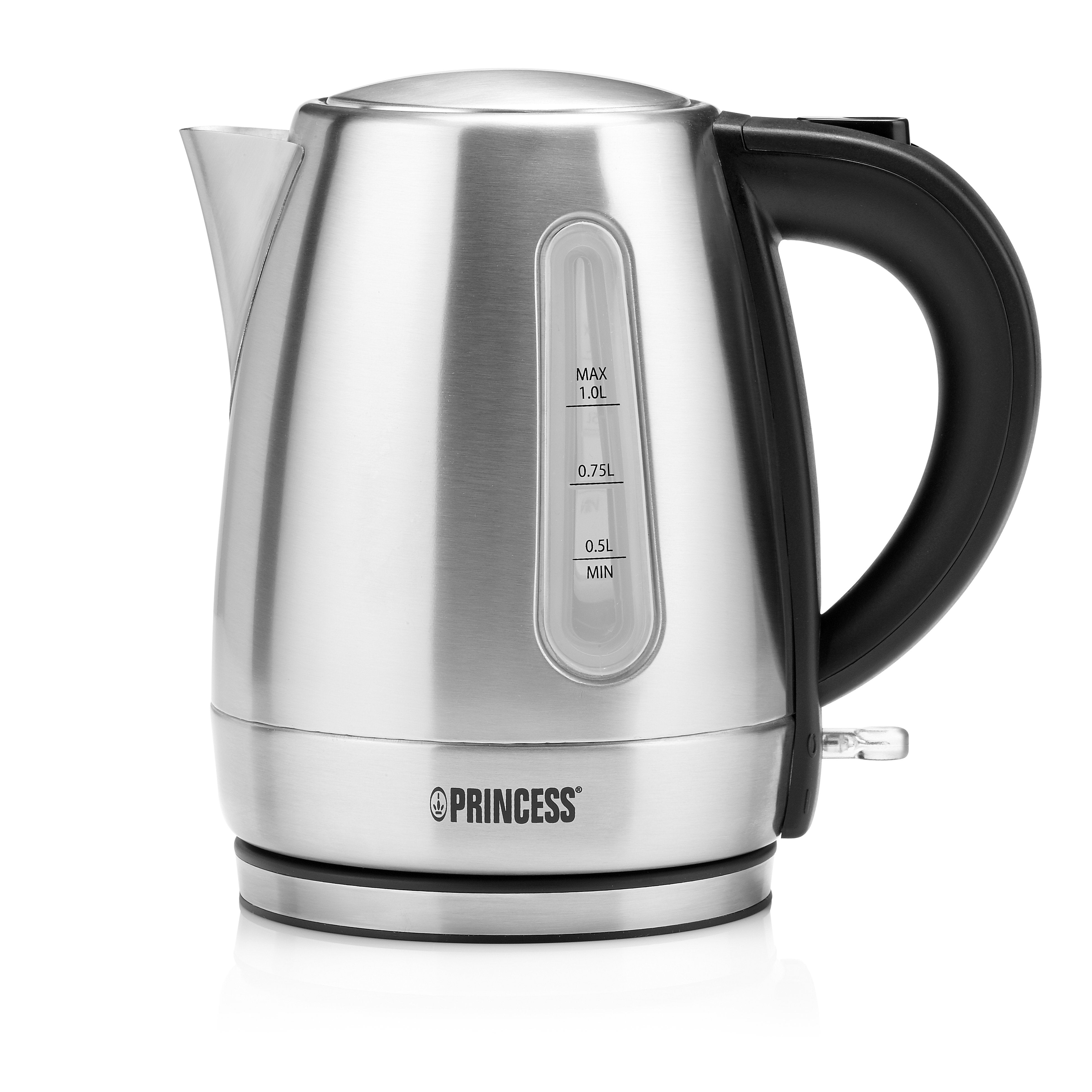EAN 8713016049957 - Princess 236023 tetera eléctrica 1 L 2200 W Negro, Acero inoxidable imagen 8