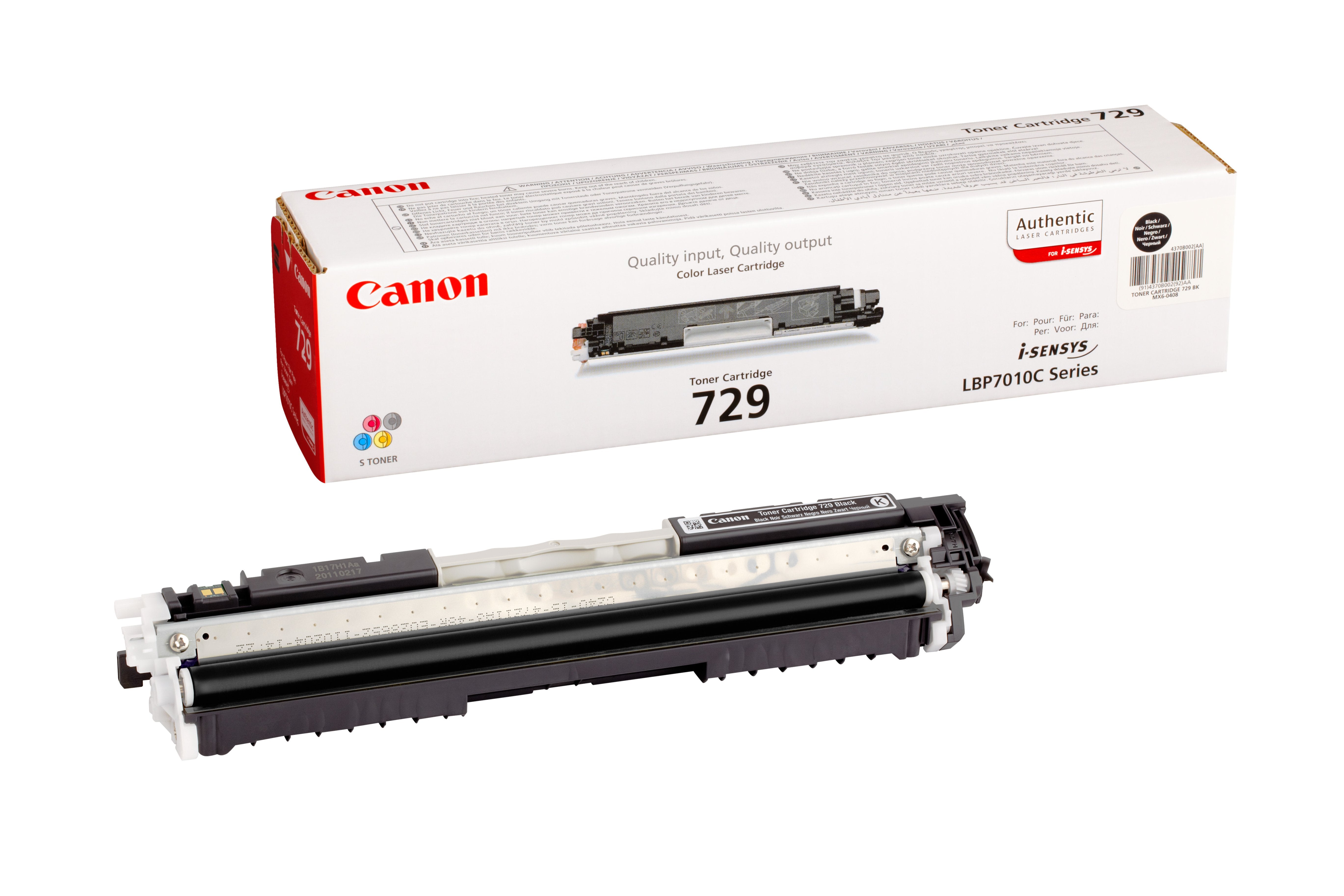 Toner Original Canon 729 Negro 1200 Paginas I-Sensys Lbp 7010 C/ 7018 C