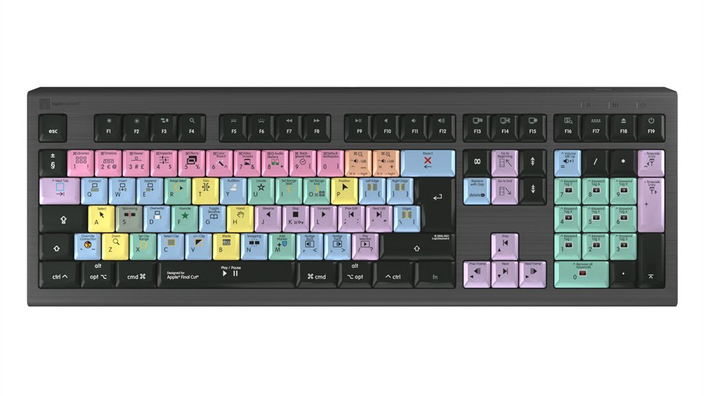 EAN 5707795018870 - Logickeyboard LKB-FCPX10-A2M-UK teclado Universal USB QWERTY Inglés del Reino Unido Negro imagen 1