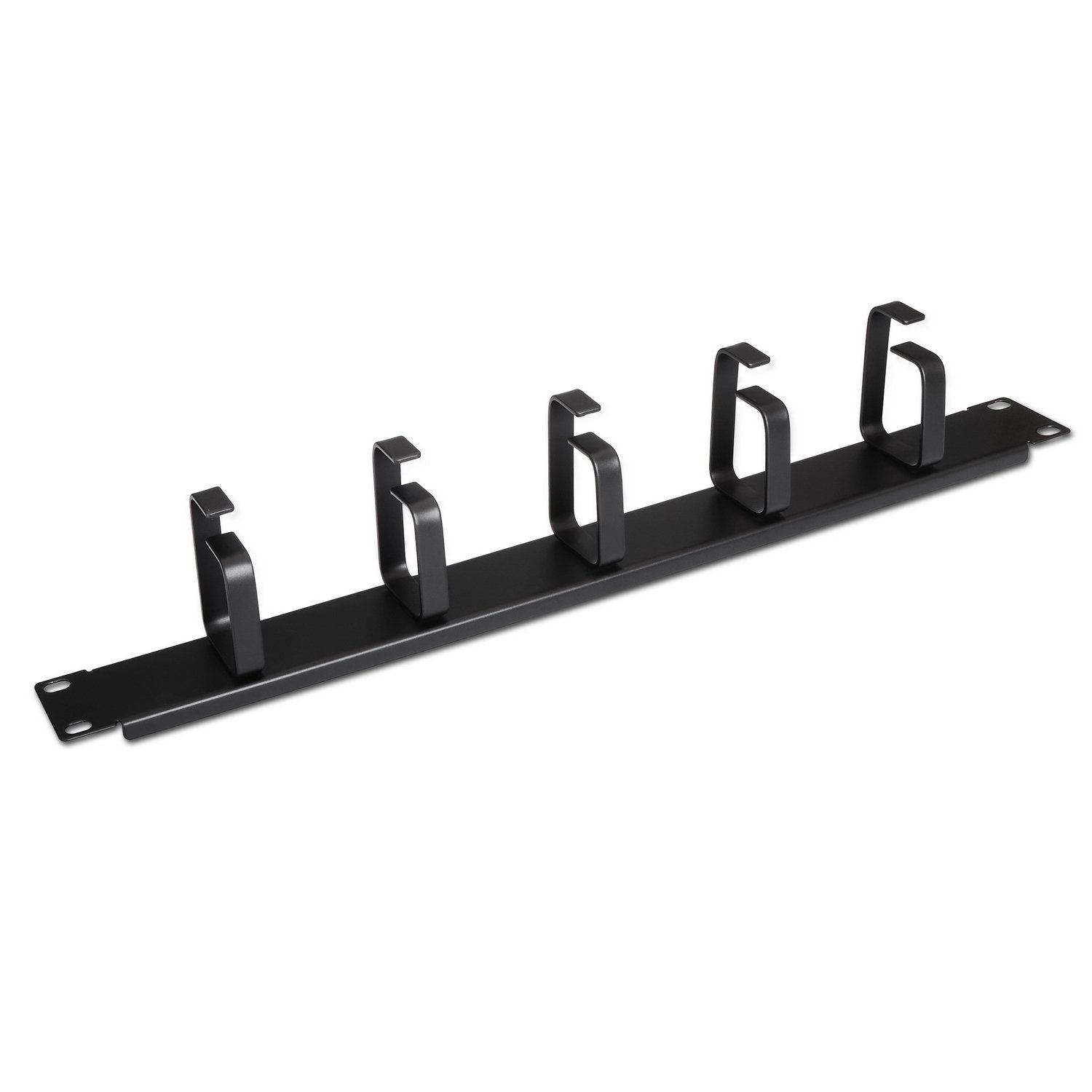 Aisens Organizador De Cables Metalico Con 5 Anillos - 19" 1u - Negro