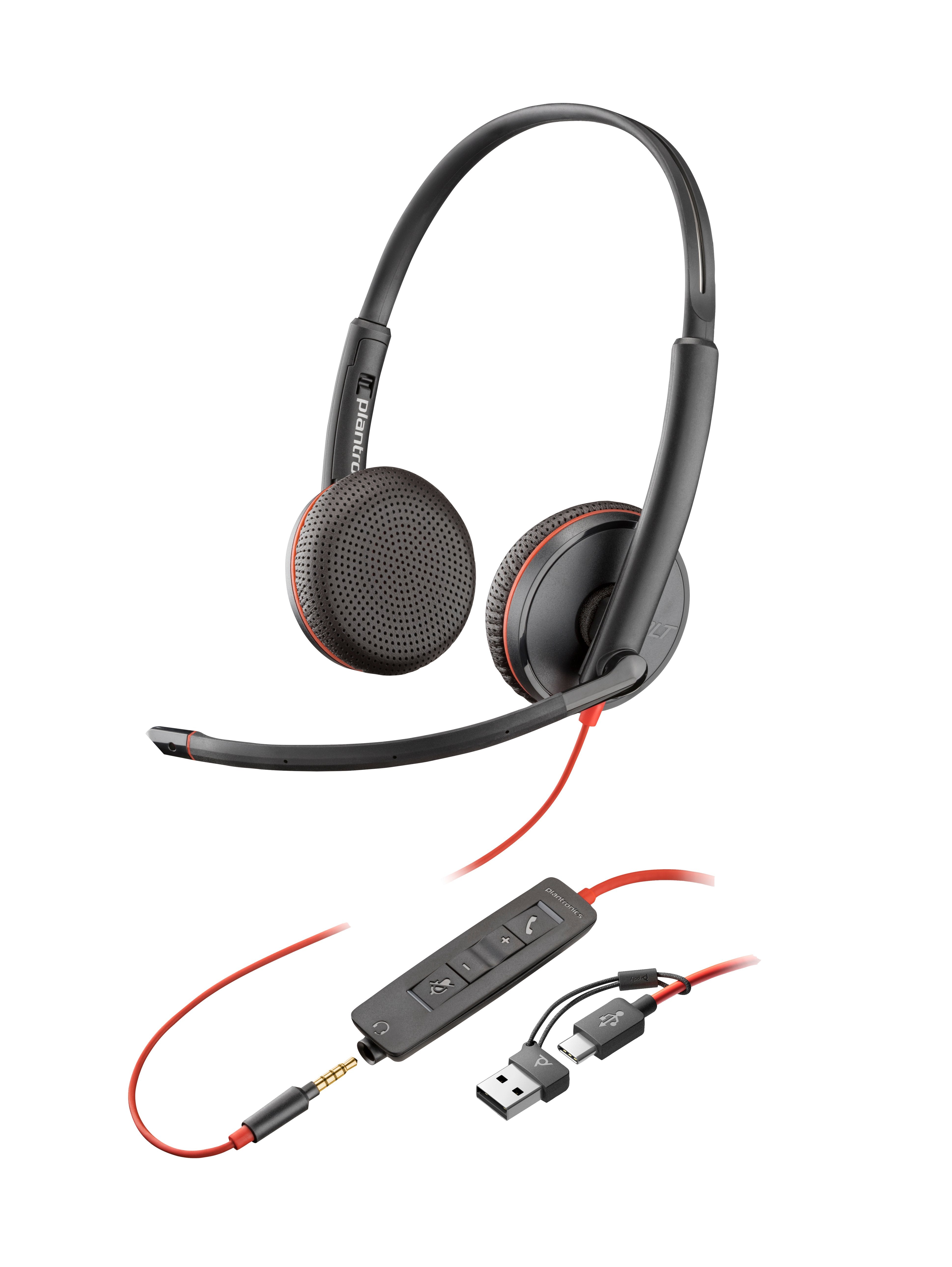 EAN 0197498429410 - HP Poly Blackwire 3225 Stereo USB-C Headset +3.5mm Plug +USB-C/A Adapter Alámbrico Diadema Oficina/Centro imagen 4